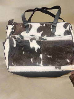 Hair on Hide Crossbody Diaper Bag - Tons of storage - Cowhide and Conchos
