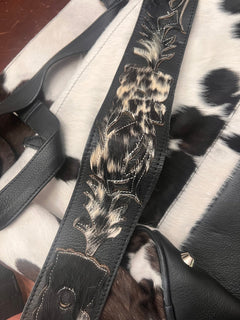 Hair on Hide Crossbody Diaper Bag - Tons of storage - Cowhide and Conchos