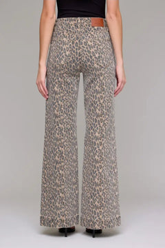 Hidden Cheetah Comfort Flares - Cowhide and Conchos
