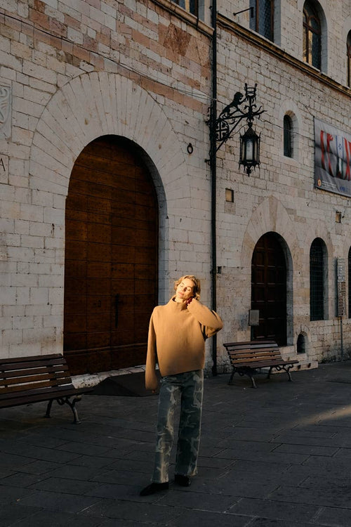 High Rise Camo Wide Leg Jeans by Kan Can - Cowhide and Conchos