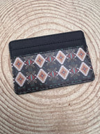 Horsehoe Bay Card Wallet - Cowhide and Conchos