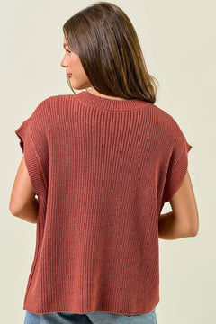 Horseshoe Sweater Vest - Cowhide and Conchos