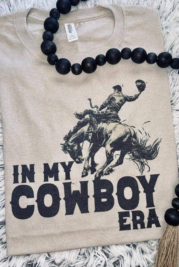 In My Cowboy Era T-Shirt - Cowhide and Conchos