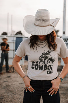 In My Cowboy Era T-Shirt - Cowhide and Conchos