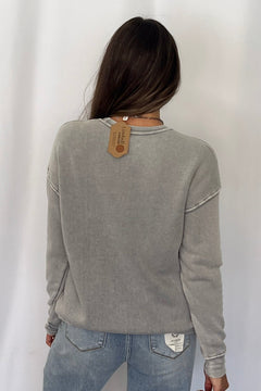 J Adore Cowboys Mineral Sweatshirt - Cowhide and Conchos