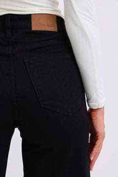 Judy Blue Black Retro Wide Cuffed Leg Jean - Cowhide and Conchos