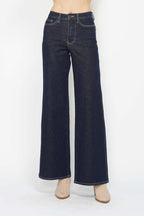 Judy Blue Retro Wide Leg Jeans - Cowhide and Conchos