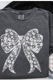 Lace Bow T-shirt - Cowhide and Conchos