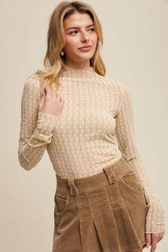 Lace Long - Sleeve Top - Cowhide and Conchos