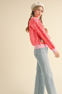 Lace Pattern Sweater - Cowhide and Conchos