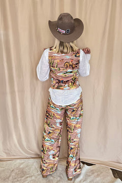 Legend of the Cowboy Vest - Cowhide and Conchos