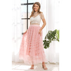 Mesh Lace High Neck Design Short Sleeve Fitted Top - Cowhide and Conchos