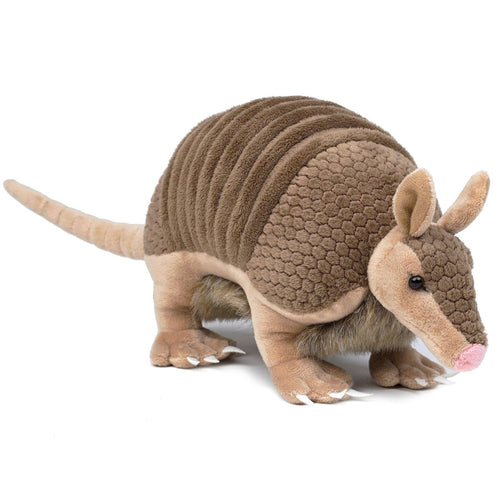 Mike The Armadillo - 10 Inch Stuffed Animal Plush - Cowhide and Conchos