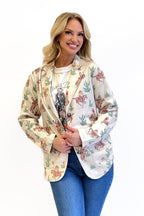 Mohave Dessert Faux Suede Blazer - Cowhide and Conchos