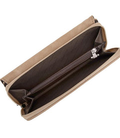 Montana West Aztec Wallet - Tan - Cowhide and Conchos