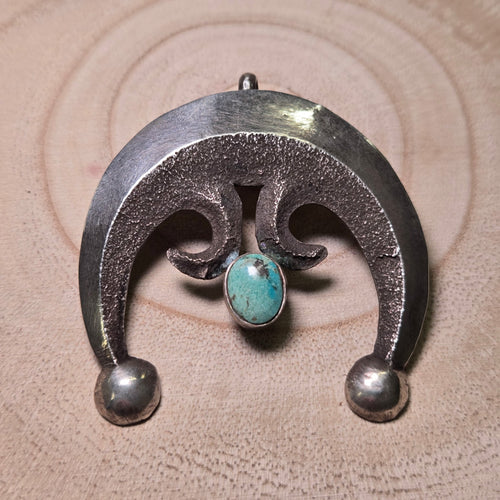 Naja with turquoise - Cowhide and Conchos