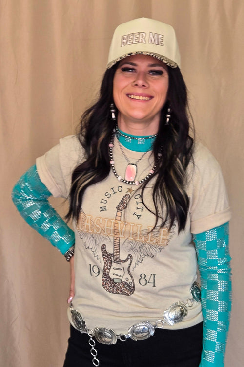 Nashville T-shirt - Cowhide and Conchos