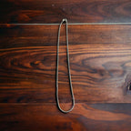 Oxidized 16 inch Sterling rope chain - 1.35 mm - Cowhide and Conchos