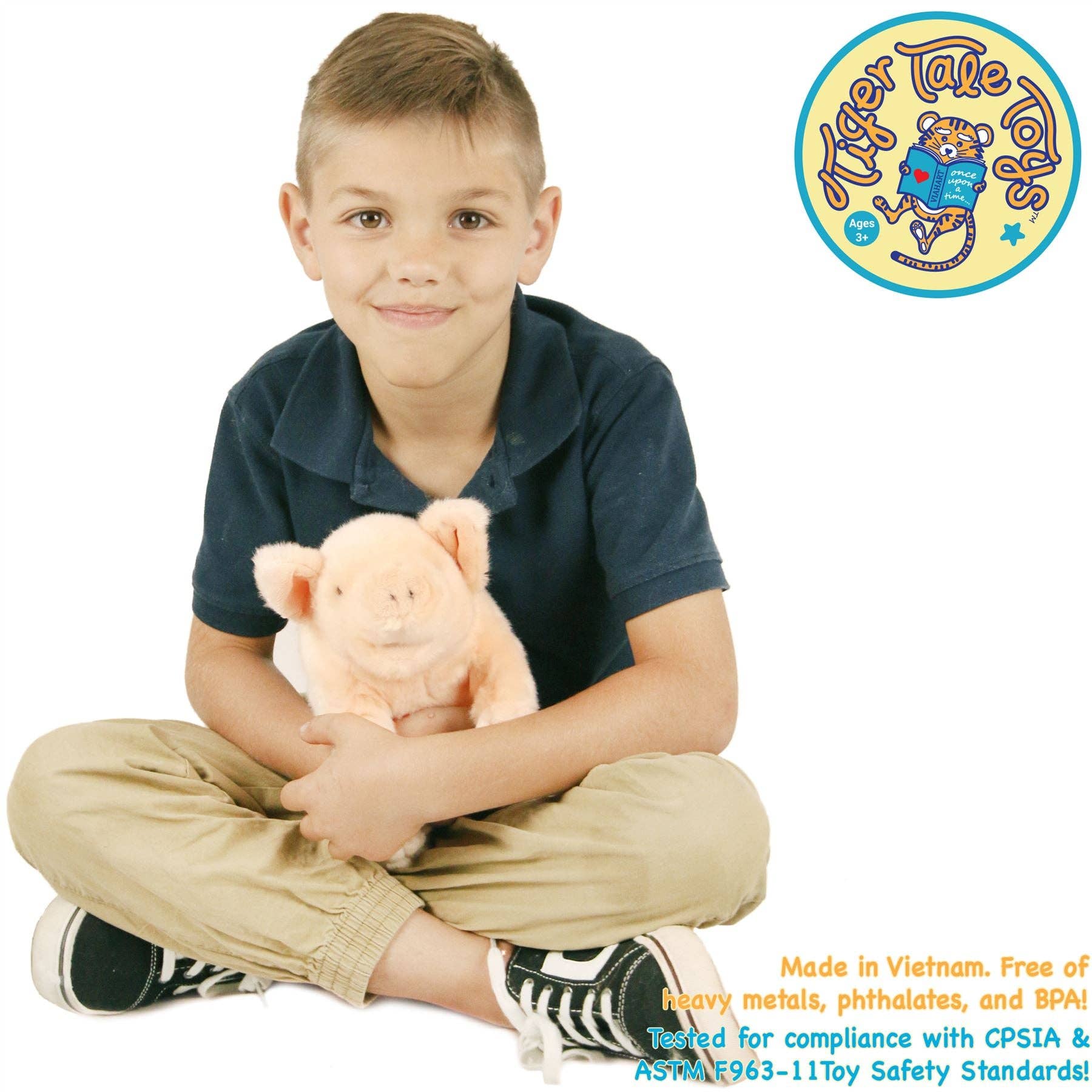 Perla The Pig | 11 Inch Stuffed Animal Plush - Cowhide and Conchos