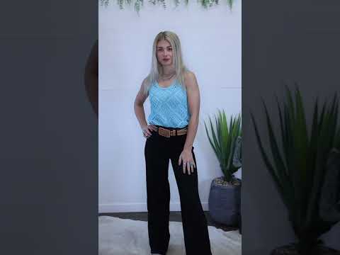 Open Stitch Sleeveless Top