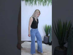 Black V-Neck Button Vest
