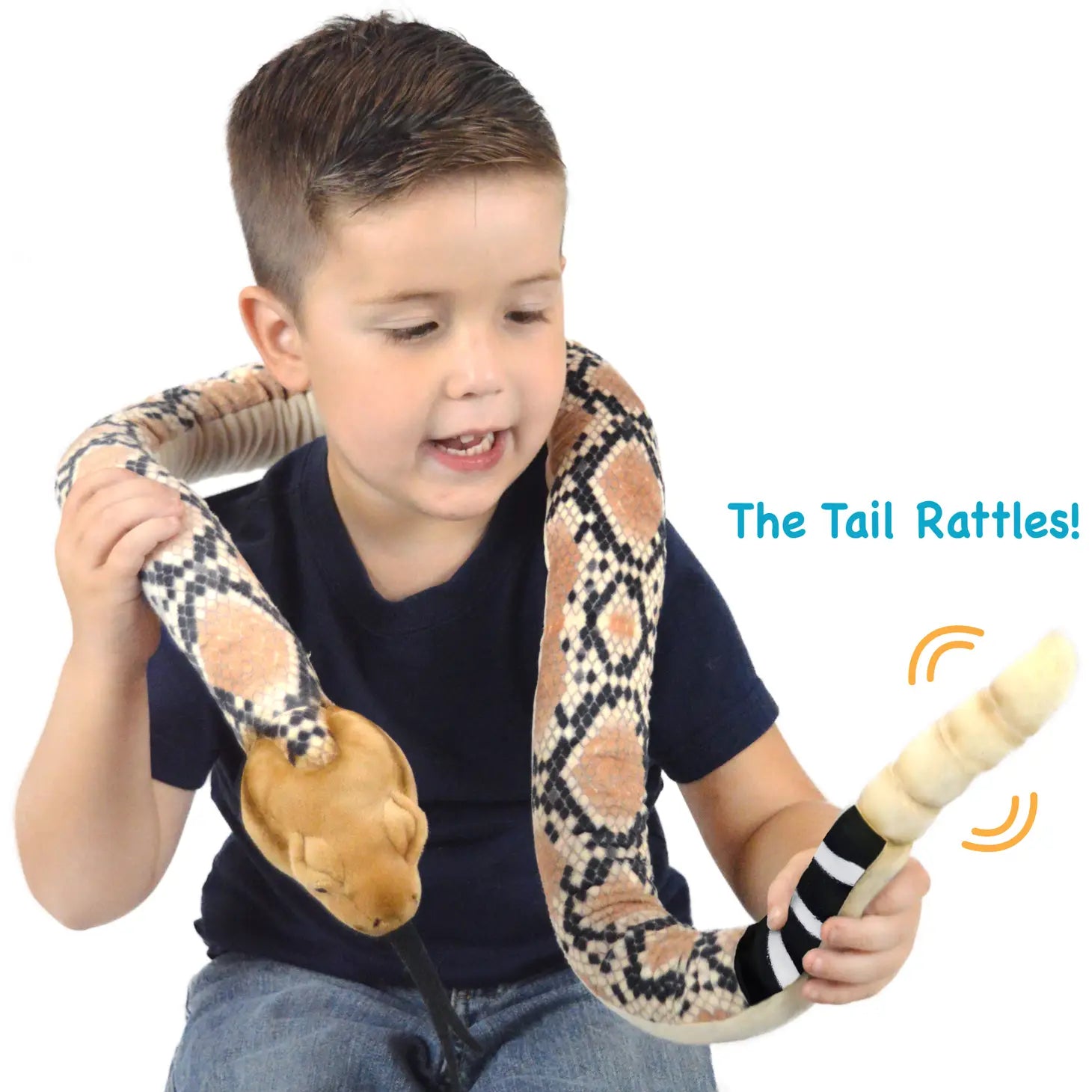 Rambo The Rattlesnake 4.5 FT - Cowhide and Conchos