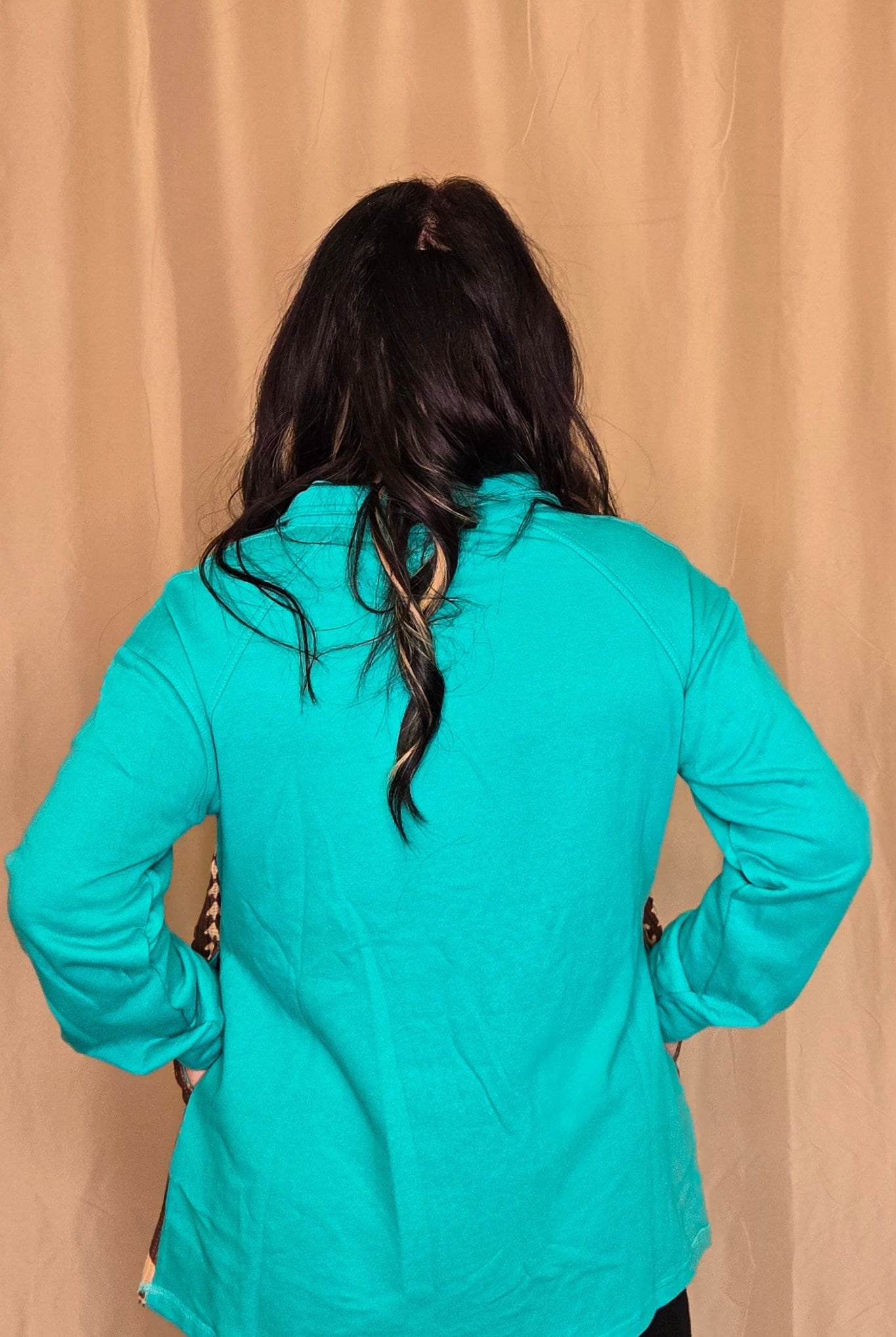 Red Cliffs Pullover - Cowhide and Conchos