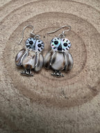 Reginda Kallest Zuni Multi - Stone/Shell Owl Inlay - Cowhide and Conchos