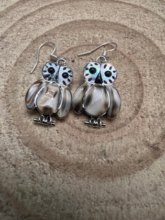 Reginda Kallest Zuni Multi - Stone/Shell Owl Inlay - Cowhide and Conchos