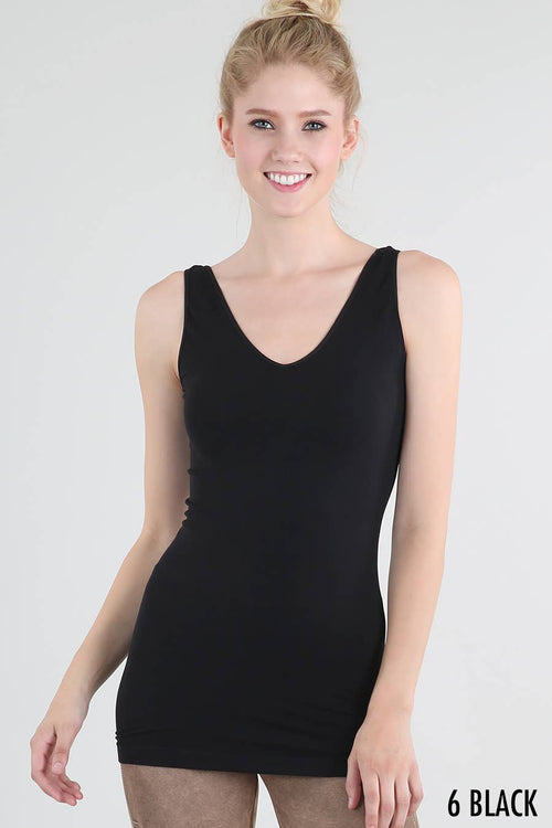 Reversible Seamless Tank Top - Cowhide and Conchos