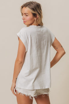 Rhinestone V Neck Top - Cowhide and Conchos