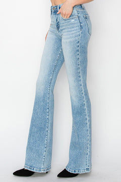 Risen High Rise Bootcut Jeans - Cowhide and Conchos