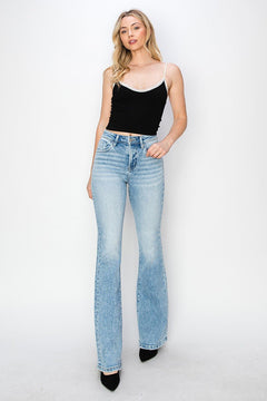 Risen High Rise Bootcut Jeans - Cowhide and Conchos