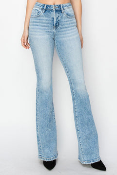 Risen High Rise Bootcut Jeans - Cowhide and Conchos
