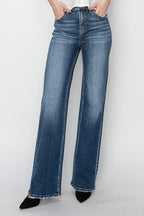 Risen High Rise Straight Jeans - Cowhide and Conchos