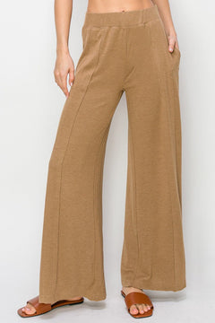 Risen Wide Leg Jersey Pants - Cowhide and Conchos