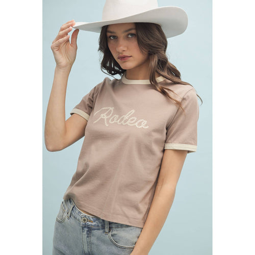 Rodeo T Shirt - Cowhide and Conchos