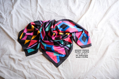 Sassy Senorita Wild Rag - Cowhide and Conchos