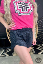 Sheridan Shorts - Cowhide and Conchos