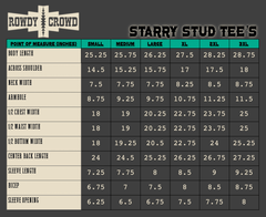 Starry Stud Tee - Cowhide and Conchos