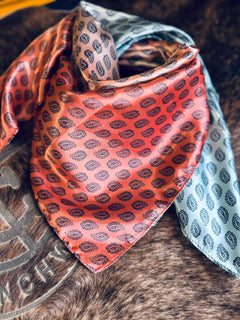 Sunrise Paisley - Cowhide and Conchos