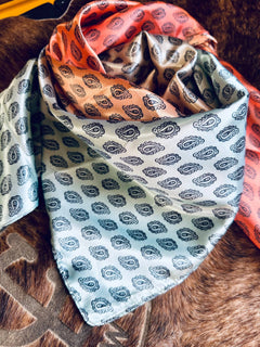 Sunrise Paisley - Cowhide and Conchos