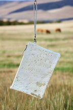 The Golden Hour White Cowhide Bag - Cowhide and Conchos