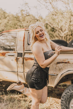 The Round Up Skort by 2 Fly - Large available - Cowhide and Conchos