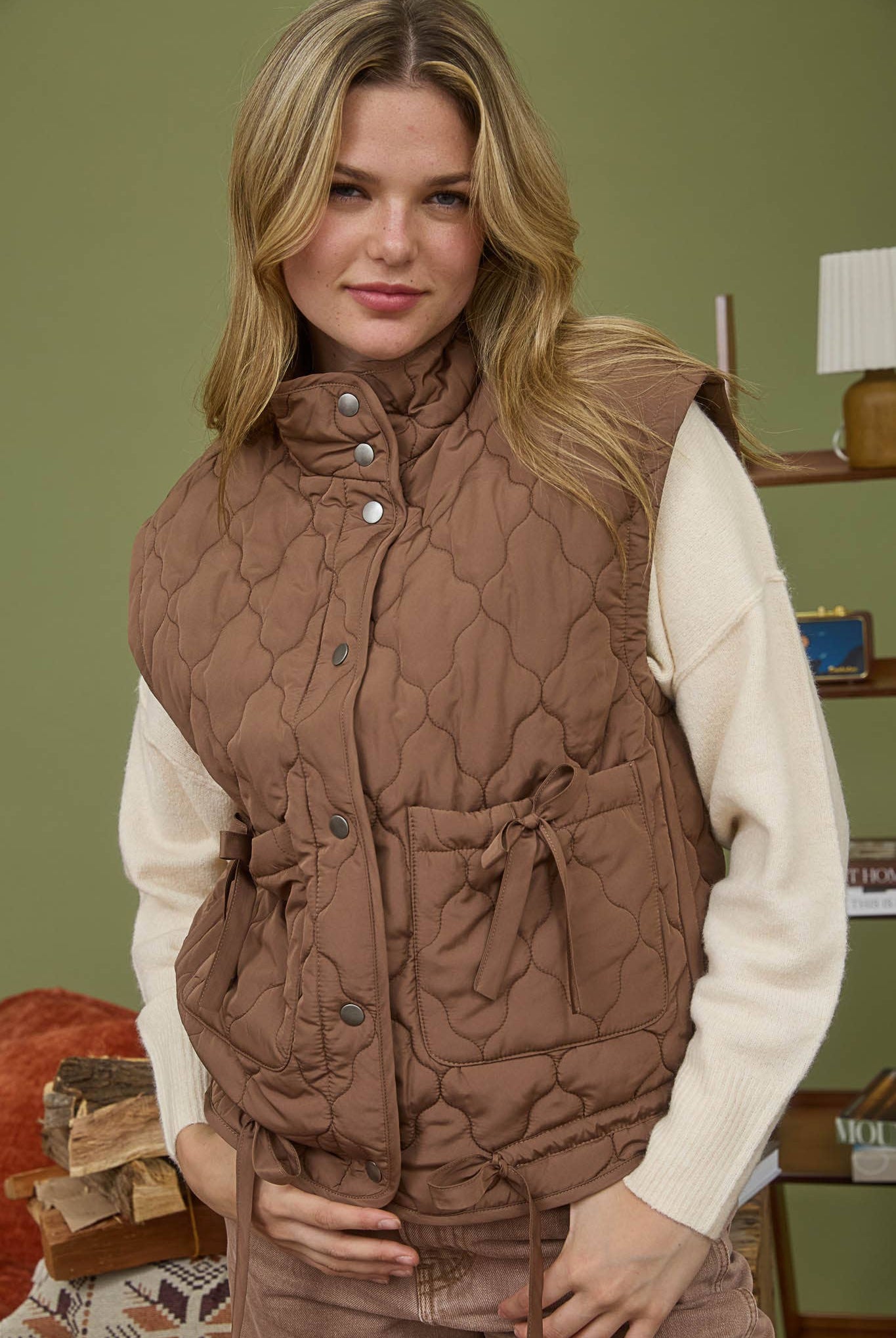 Tie Down Quilted Puffer Vest - 5 Colors! - Cowhide and Conchos