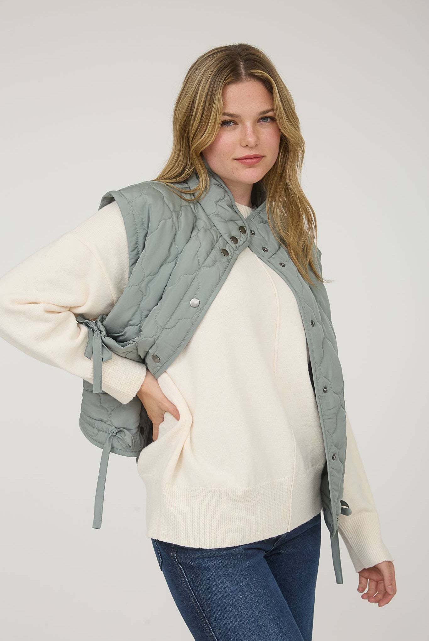 Tie Down Quilted Puffer Vest - 5 Colors! - Cowhide and Conchos