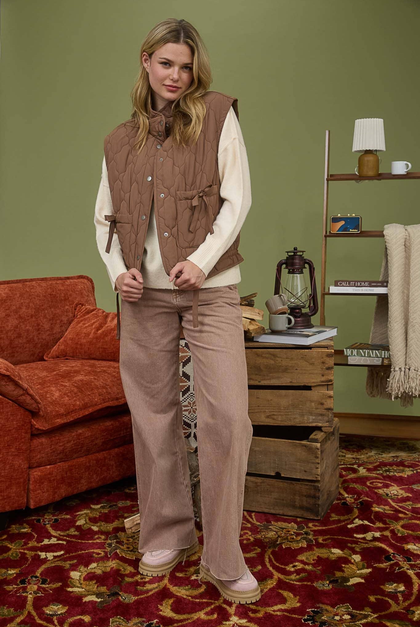 Tie Down Quilted Puffer Vest - 5 Colors! - Cowhide and Conchos