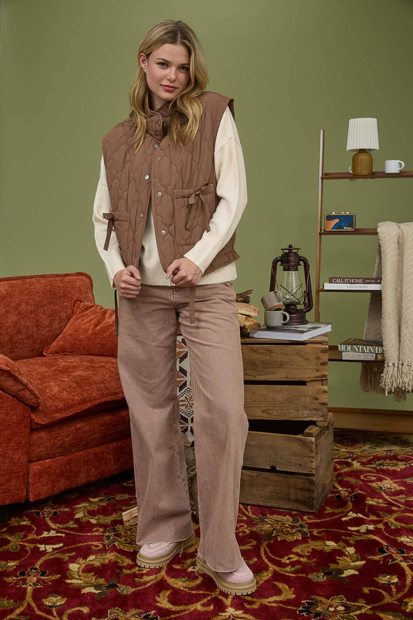 Tie Down Quilted Puffer Vest - 5 Colors! - Cowhide and Conchos