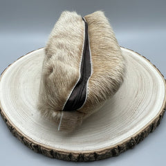 Toiletry Bag - Beige Hair on Hide - Cowhide and Conchos