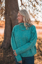 Turtleneck Long Sleeve Sweater - small and medium remaining - Cowhide and Conchos